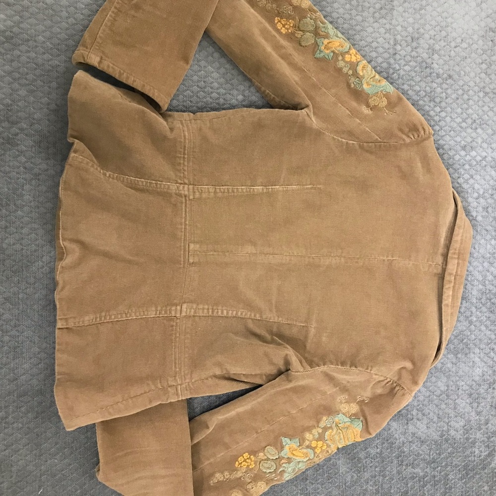 True Meaning fitted embroidered corduroy blazer - Picture 6 of 8